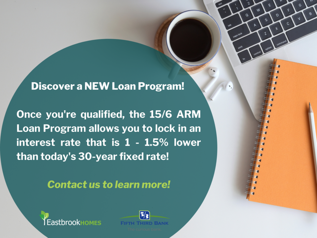 15-6 ARM Loan Program by Fifth Third Bank | Eastbrook Homes
