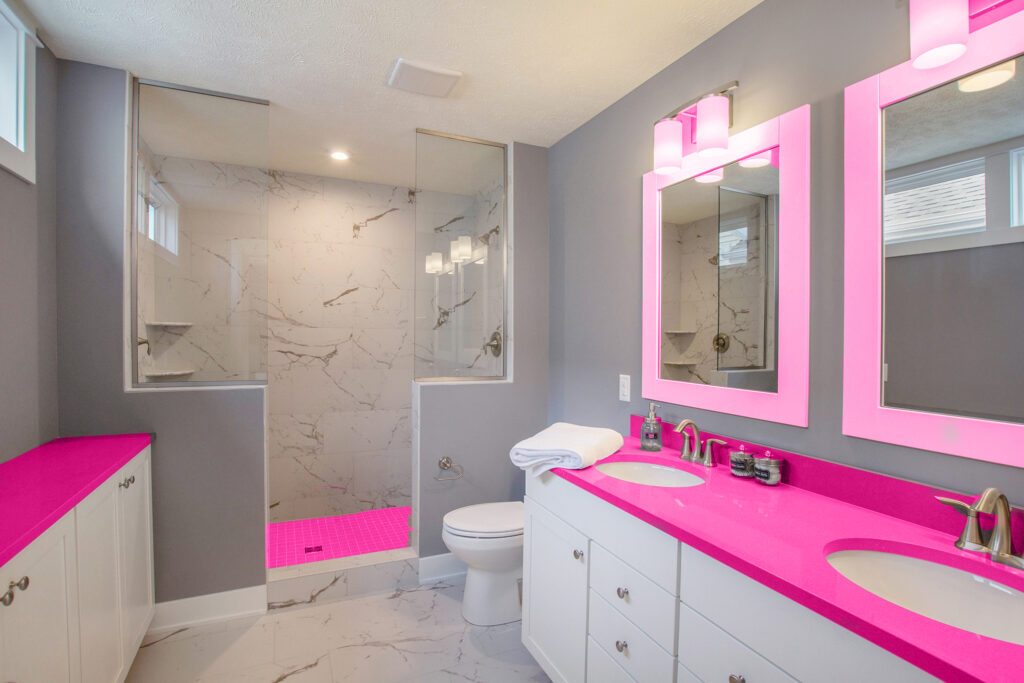 Think Pink - Malibu Dream Home - Bathroom